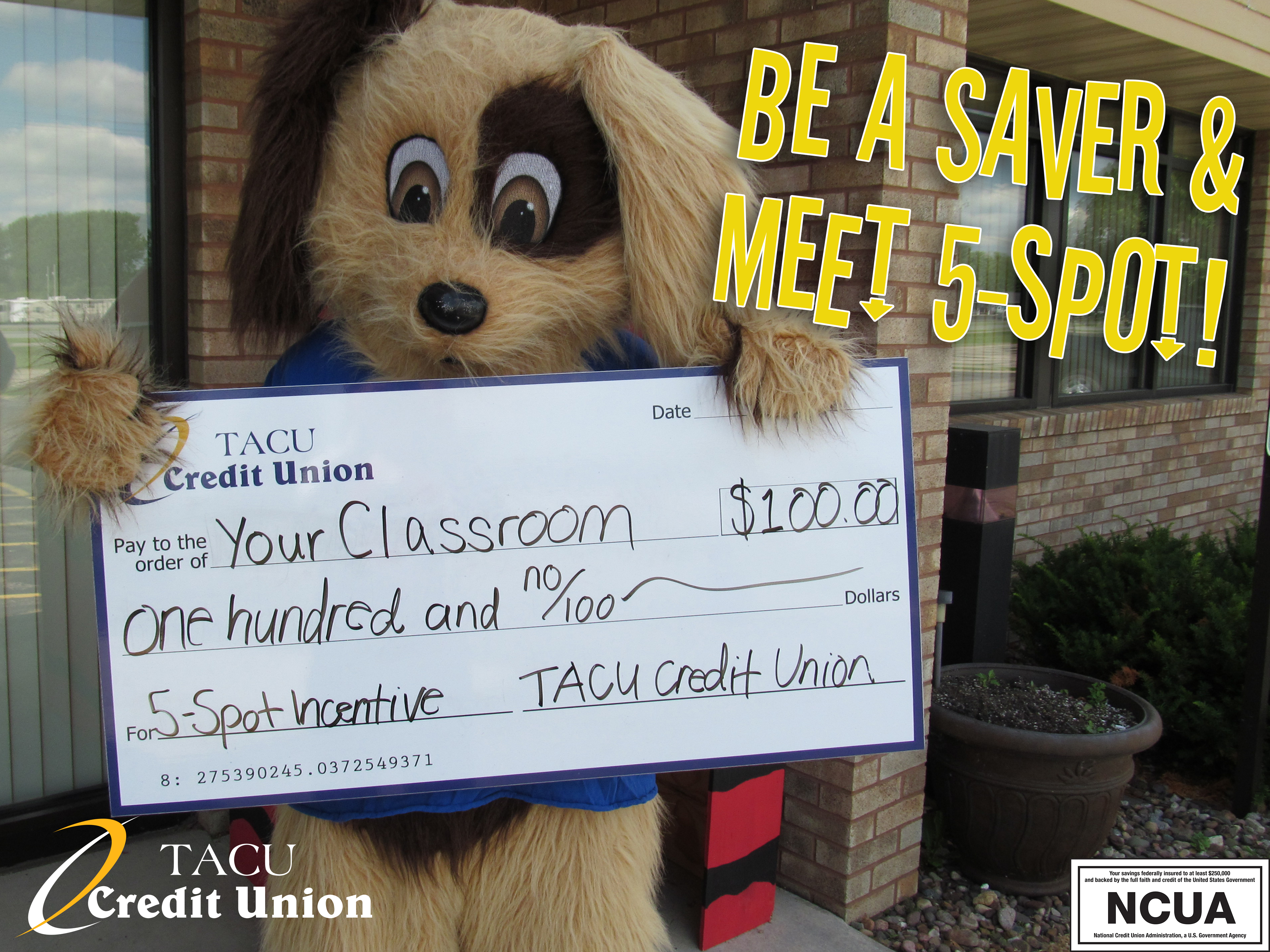 Be a saver and meet 5-Spot!